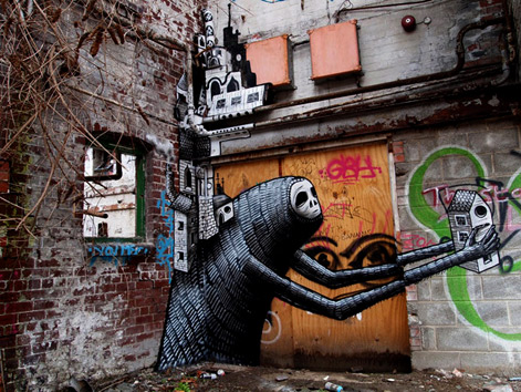 Wall art by Phlegm----uk