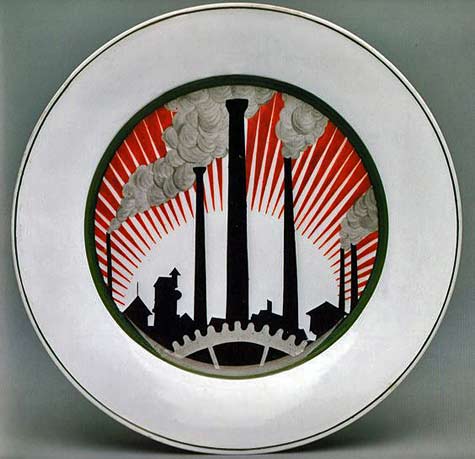 plate-silhouette-of-factory-chimneys-nina-zander-1919