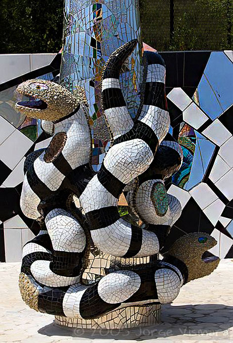 Queen Califia's magical circle Niki de Saint Phalle sculpture garden in Escondido---