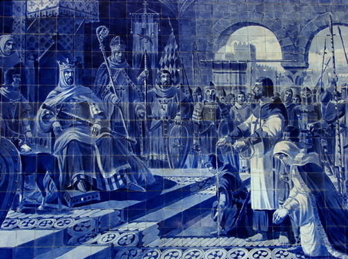Azulejos mural Rail-railway-station-of-Porto
