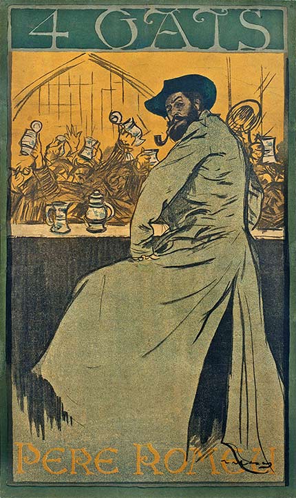 ramon-casas-barcelona Art Nouveau poster art