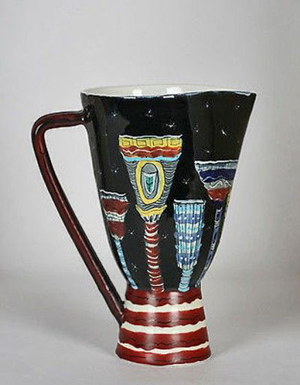 Rare-Italian-Art-Pottery-Vessel-by-Otello-Rosa-for-San-Polo