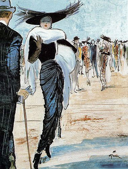 Rene-Gurau-paris-races fashion illustration