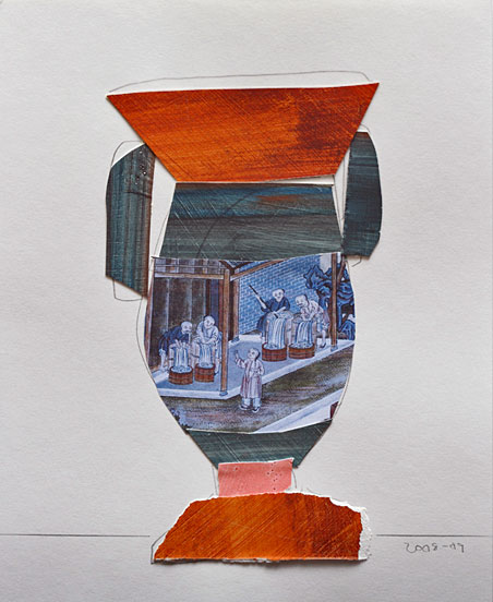 Rinsing,-Mix-Media-on-Paper-Nancy Selvin