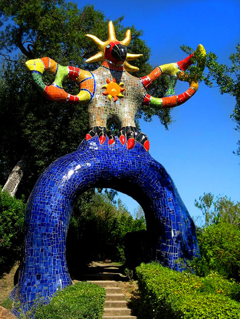Mosaic statue
