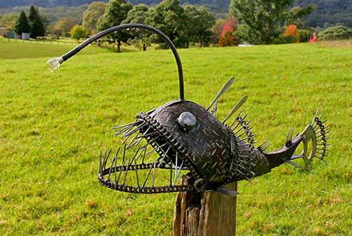 Sea-the-light-by-Paul-Glendenning metal fish sculpture