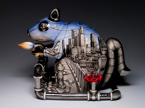 Sergei Isupov---Mechanical Dummy ceramic teapot