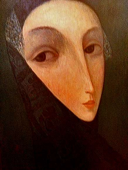Female head painting Mountain Angel Sergey_Smirnov_Venice_2002