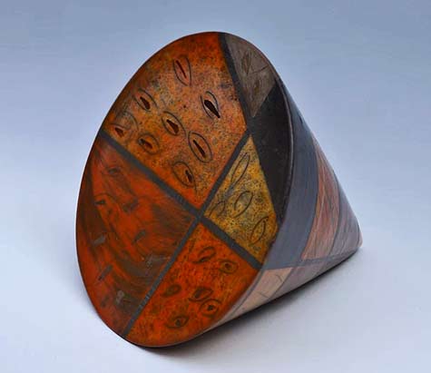 Ceramic cone sculpture Shamai Sam Gibsh