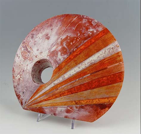 Terra-Sigillata-Iron-Chloride-Saggar sculpture by Shamai-Sam-Gibsh