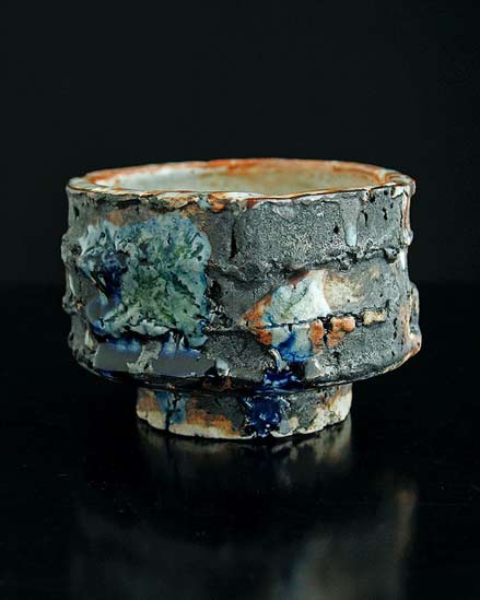 shino black footed vessel - Adam Whatley