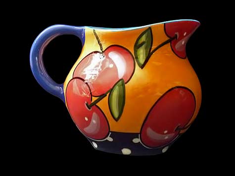 PEFI-Ceramics water jug with fruit decoration