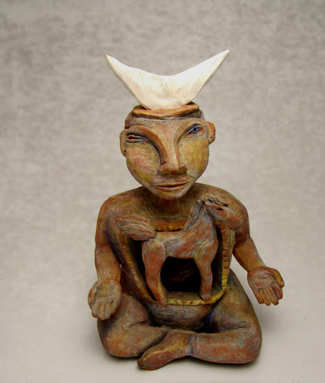 Starting a New Journey---Blue Fire Studio - hand built from clay, coil built, terra sigillata, fired ceramic under glazes and ceramic glaze pencils, stains.