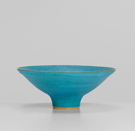 stoneware,-cobalt-blue,-8.5-x-21-cmLucie-Rie