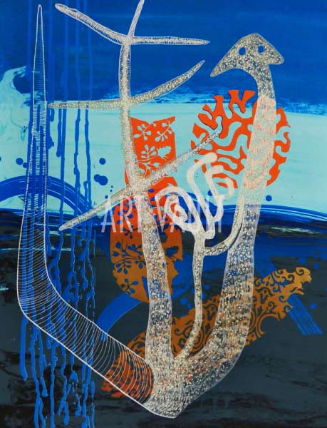 Sunken-History-Arone-Meeks aboriginal art painting