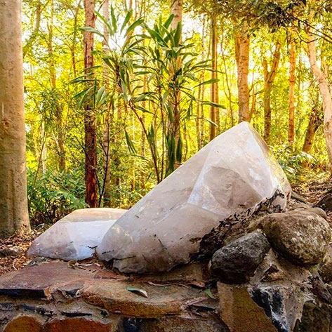 The Smokey Quartz grounding crystal throne