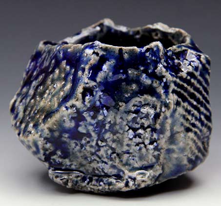 Tsuyoshi Shimizu blue sculptural cup