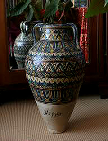 Traditional tunisian-pottery-dual-handles
