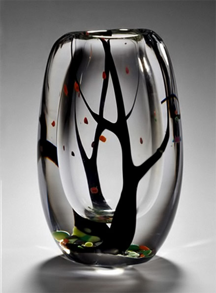 Vas-Autumn-city-Vicke-Lindstrand-Swedish glass art