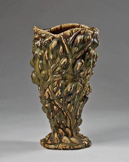 Vase-Designed-by-Axel-Salto-for-Royal-Copenhagen,-Denmark,-1945-19-inches-height