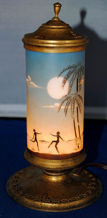 Vintage DeVilbiss Perfume Lamp 1920s Art Deco-Nude-Nymph-Fairy