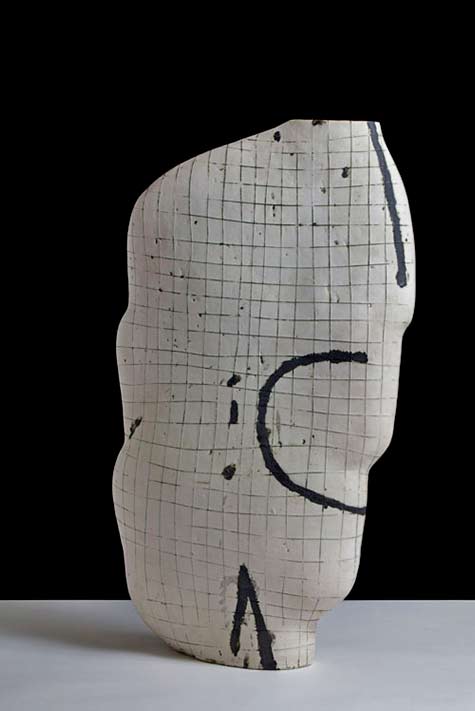 White Vessel with Signs-1990- Gordon Bladwin