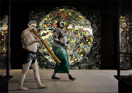 William-Barton-and-Djakapurra-Munyarryun-open-the-Australian-pavilion
