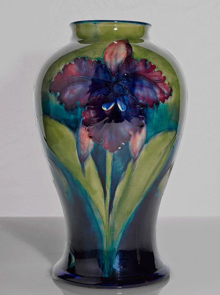 William-Moorcroft-Orchid-vase-1916