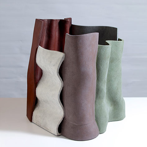 Winter Gives Way Ken Eastman ceramic sculpture