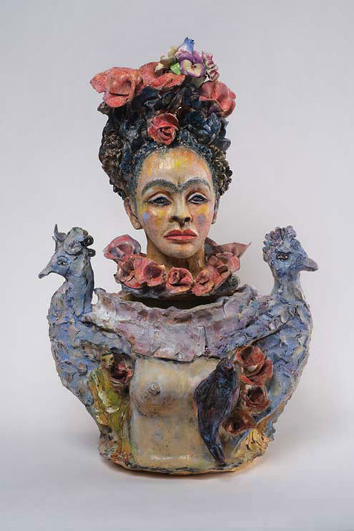 With-Wings-to-Fly._Withwingstofly-afterFrida-2021-firedceramaic-oilswax-26x15x15-4500